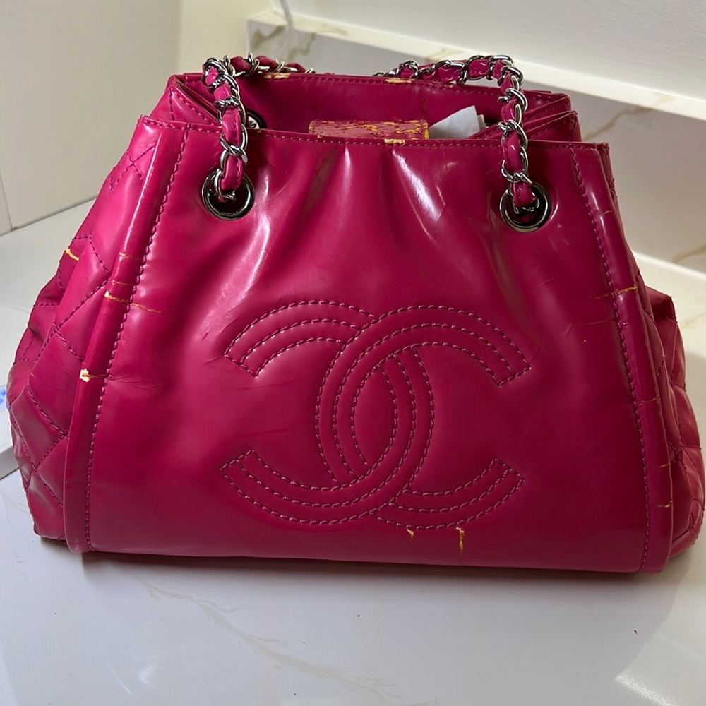 Chanel Cruise Collection 2011 Pink Patent leather bag